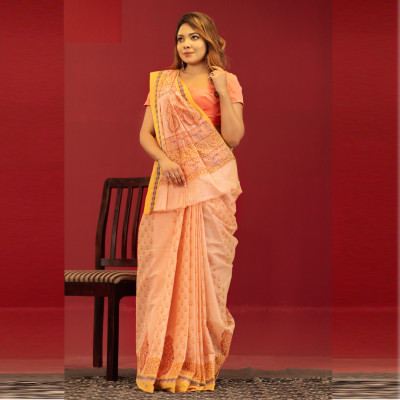 Pure Cotton Block Print Saree